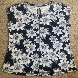 EUC T by Talbots Floral Top